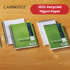 Cambridge Recycled Reporters Notebook Ruled 120 Pages (Pack of 10)