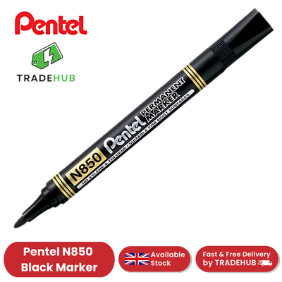 Pentel N850 Permanent Bullet Tip Black Marker