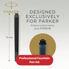 Parker Quink Black Ink Cartridges Fountain Pen Refill, Smooth Flow - Box of 5