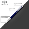 PARKER VECTOR BLUE BALLPOINT MEDIUM NIB BLUE INK - Pack of 1 to 5