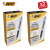 BIC Marking Permanent Markers Ultra Fine Tip Black - Pack of 12 - 1 to 5 Packs