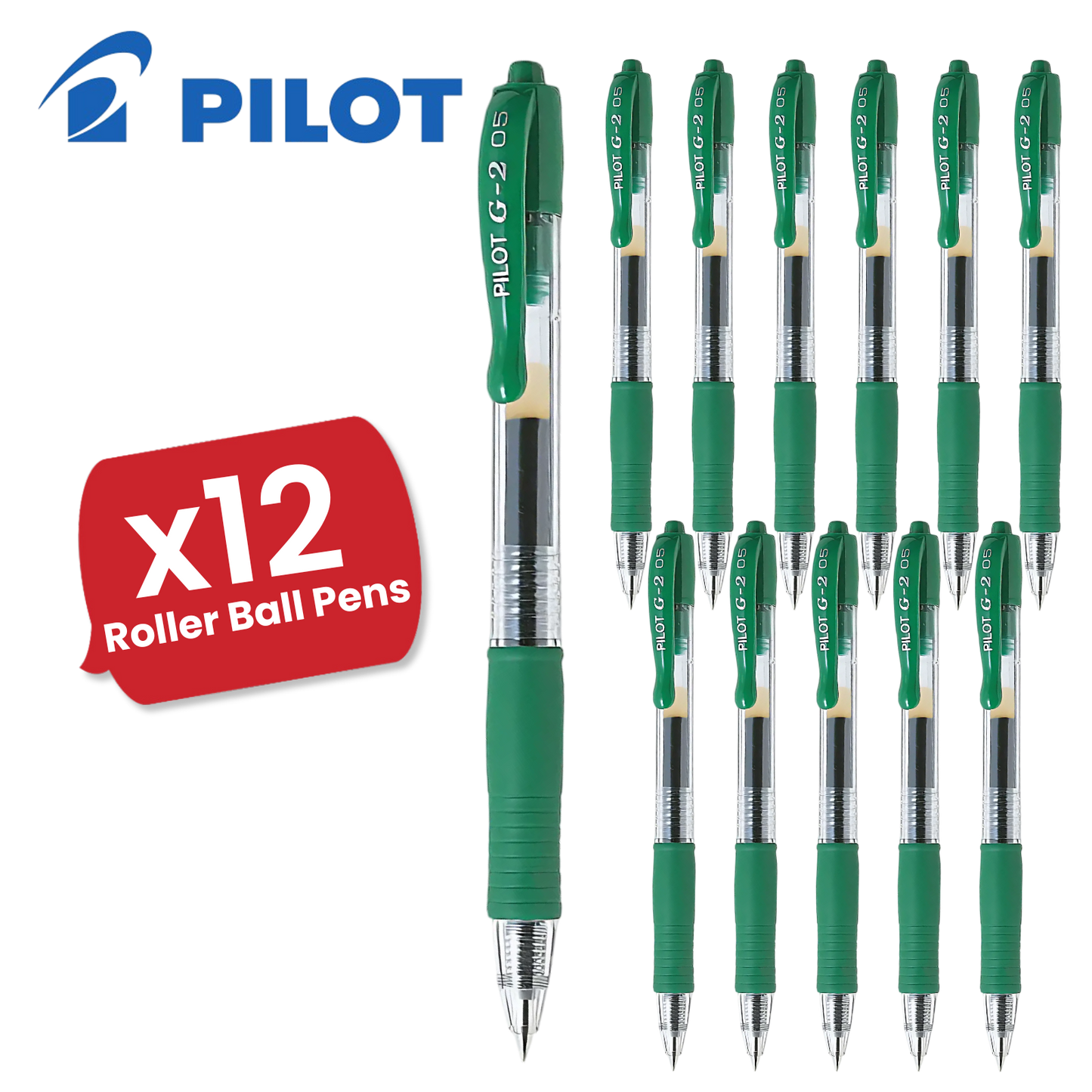 Pilot G2 05 Fine Point Green Single Pen to Multi Pens Office, School & Home Use