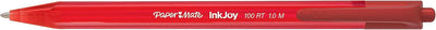 INKJOY 100 RETRACTABLE 0.5 RED - Pack of 100
