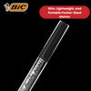 Bic Pocket Permanent Black Bullet Tip Marker (Pack of 12) 8209021 - 1 to 5 Packs