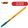 Bic Orange Ball Pen Fine Green PK20 1 to 5 Packs