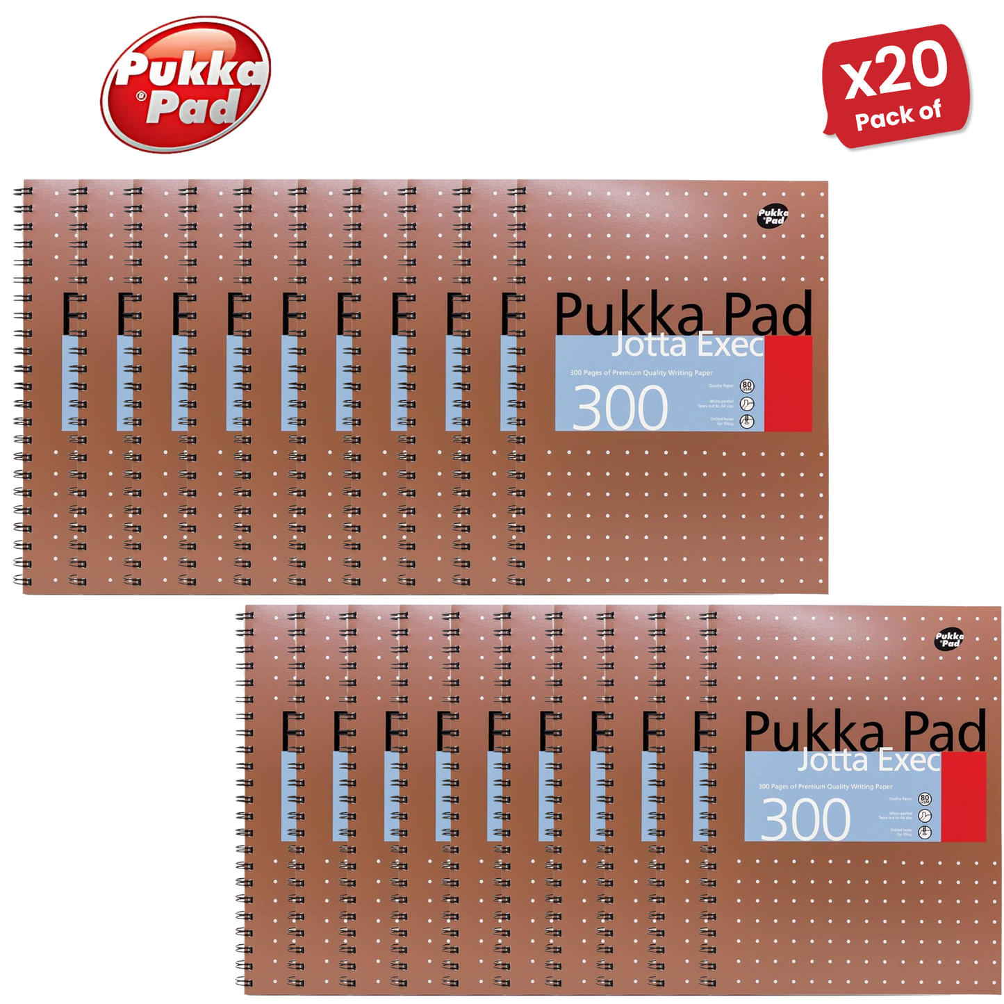 Pukka A4 300 page Metallic jotta - Lined Pack of 1