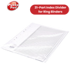 Pukka Concord A4 1-31 Index Recycled Multi-Punched File Tabs Office Organizer