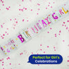 Balloon Garland and Birthday Girl Banner Set for Colourful Party Decor