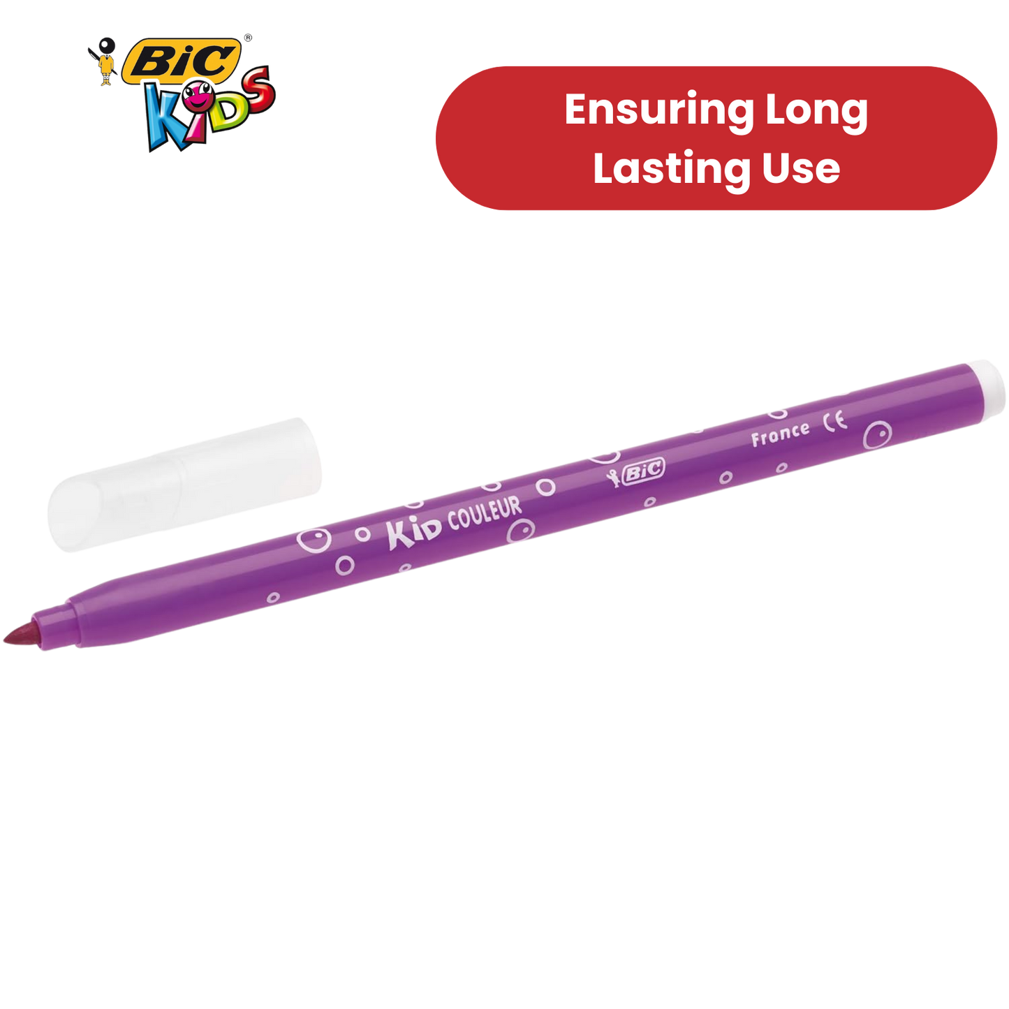 BIC Kids Kid Couleur Baby Colouring Pens Assorted - Pack of 12