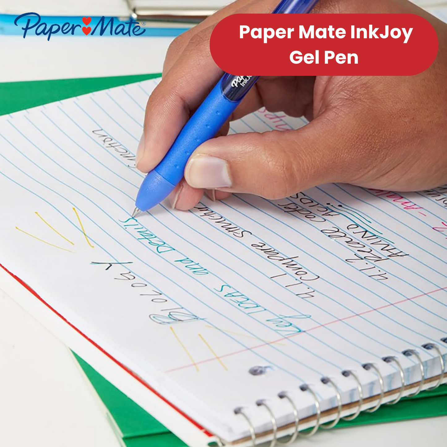PAPERMATE GEL RETRACTABLE BLUE - 1 to 5 Packs