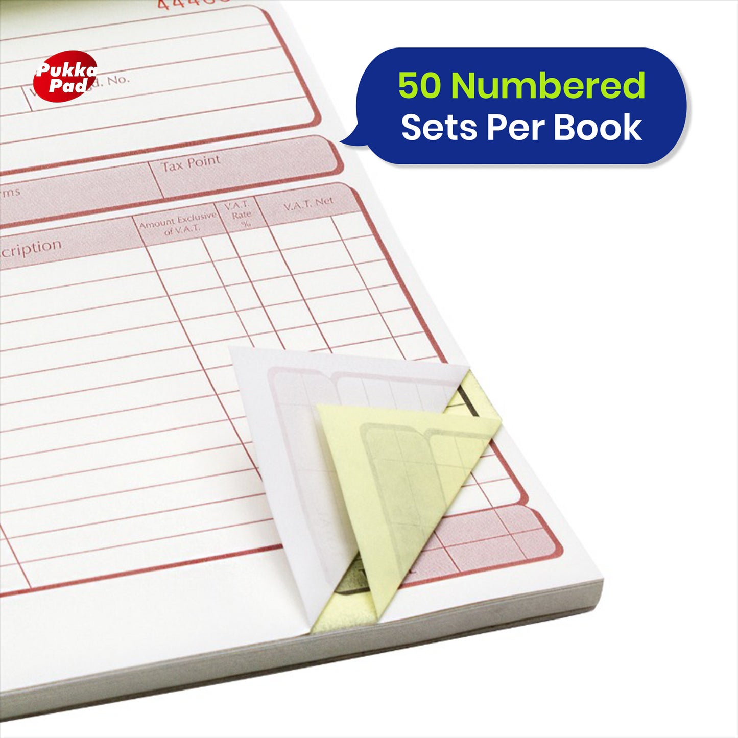 Invoice Book Carbonless NCR Duplicate Pad Sales Record Book for Office