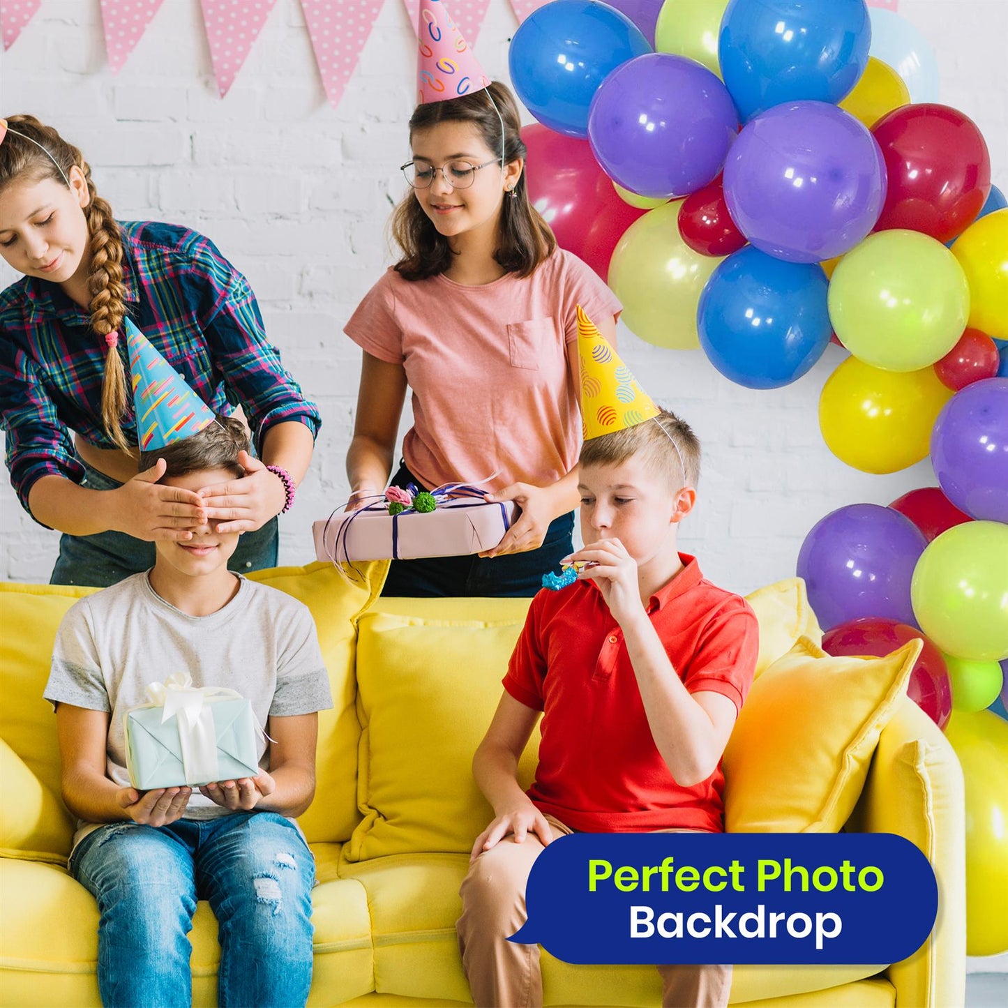 Balloon Arch Kit Multicoloured 50 pcs Latex Balloon Garland for Birthday Party