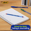 Bic Cristal Soft Ballpoint Pens Medium Tip (1.2 mm) Assorted Colours, Pack of 15 + 5,Black / Blue / Red / Green