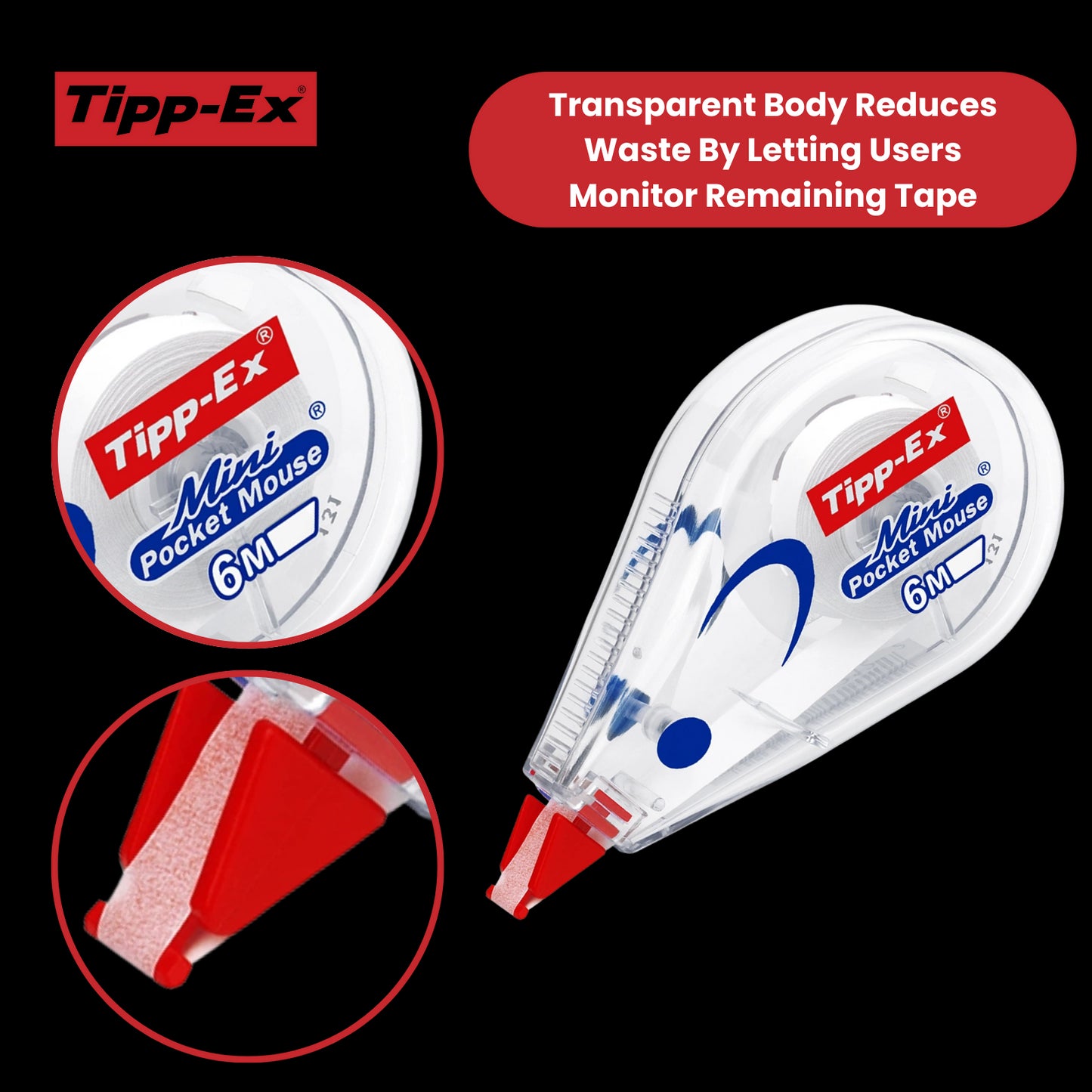 Tipp-Ex Mini Pocket Mouse Correction Roller (Pack of 10)