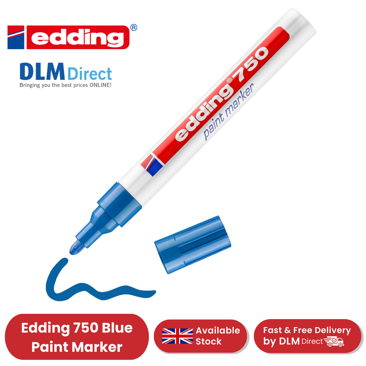 Edding Paintmarker Opaque Blue Single Pen