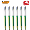 Bic 4 Colours Fluo Retractable Ballpoint Pen - Pack of 1