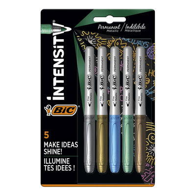BIC Metallic Permanent Markers - Blister Pack of 5