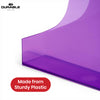 Durable Magazine Holder Purple Plastic A4 File Holder, 60 mm Capacity File Organiser for Flyer