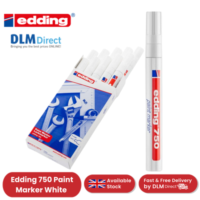Edding Paintmarker Opaque White Pack of 10 Edding Paintmarker Opaque White Single Pen - 1 to 30 Packs