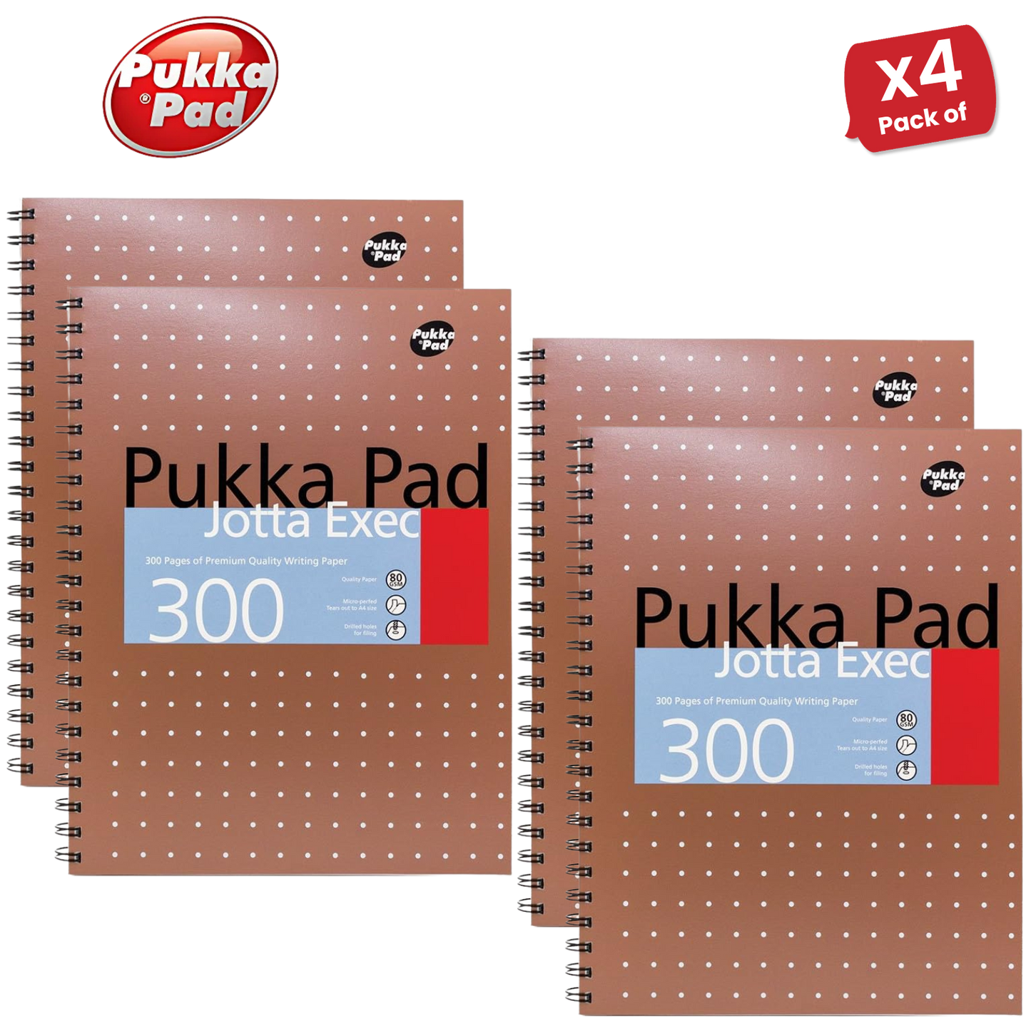 Pukka A4 300 page Metallic jotta - Lined Pack of 1