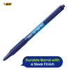 BIC Soft Feel Clic Grip Pens Pack of 15 Blue Ballpoint Pens with 1mm Tip