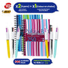 Pukka A5 Project Book With Dividers 1x Pad On Your Colour Choice & Bic 4 Colour Ballpoint Pens 2x
