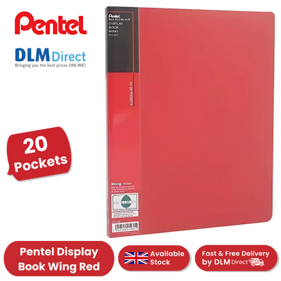 PENTEL RECYCOLOGY A4 DISP BK 20PKT RED - Pack of 1
