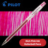 Pilot G Tec C4 Gel Rollerball Pens Microtip Extra Fine 0.4mm Gel Ink - Pink