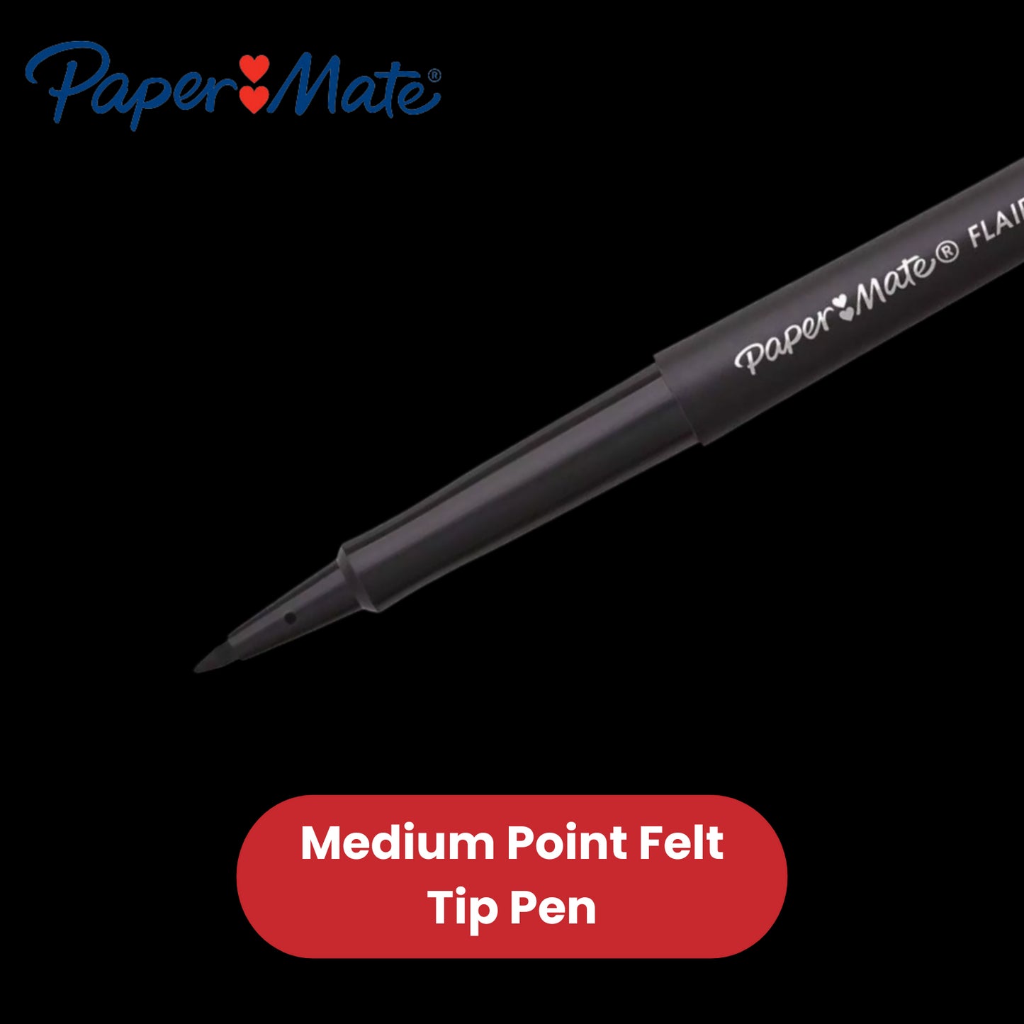 Papermate Flair Original - Black - Pack of 12