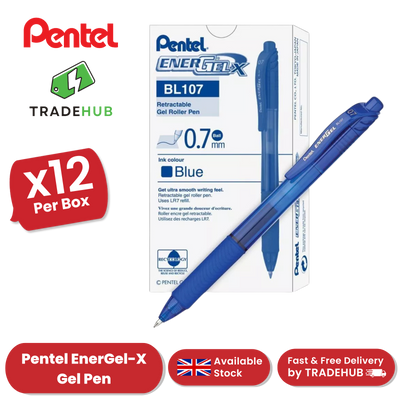Pentel EnerGel X BL107 - Pack of 12 - Blue