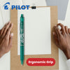 Pilot FriXion Clicker Erasable Gel Rollerball Multiple Pens 0.7mm Tip Line Green