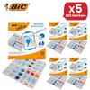 BIC Velleda Whiteboard Marker Pens Fine Tip - Assorted Colours, Classpack of 72