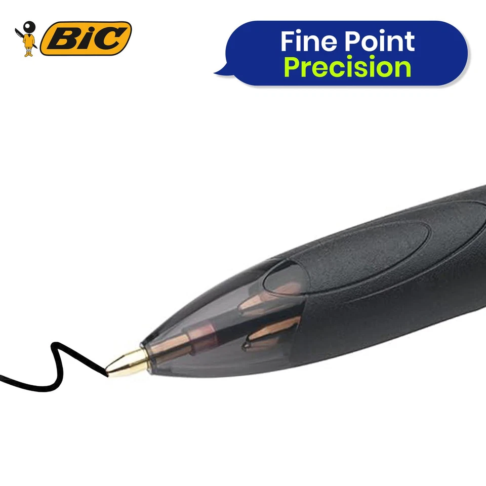 BIC 4 Colours Grip Pro Ballpoint Pens, Pack of 3
