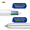 Bic 4 Colours Shine Sliver Pack of 2