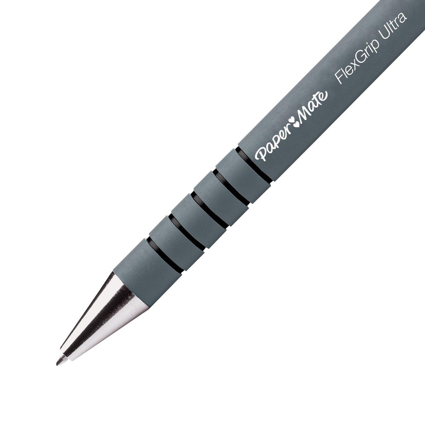 PAPERMATE FLEXGRIP BALLPOINT PEN MEDIUM BLACK - PACK OF 12 X2