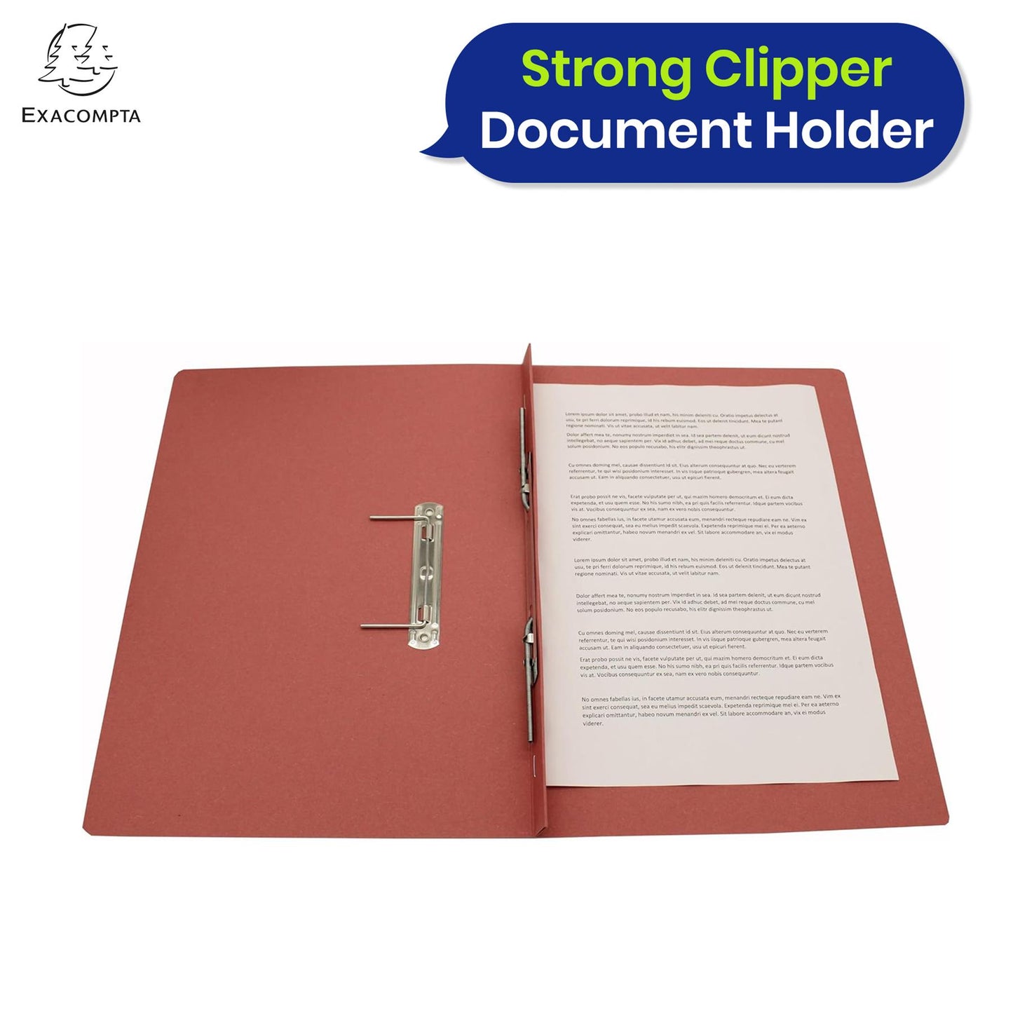 Exacompta Guildhall Spring Manilla Transfer File, 285gsm Blue Angel Certified Folder, Pack of 25