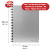 PUKKA PADS WHITE A4 WIREBOUND MANUSCRIPT BOOK 160 page 90gsm (RULED) - PACK OF 1 to 5