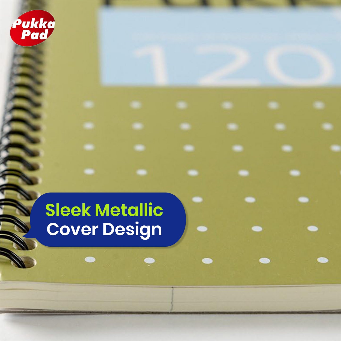 Pukka Pad A4 Notebook – 120 Vellum Pages Spiral Notepad, Writing Pad For Businessmen (Pack of 1)