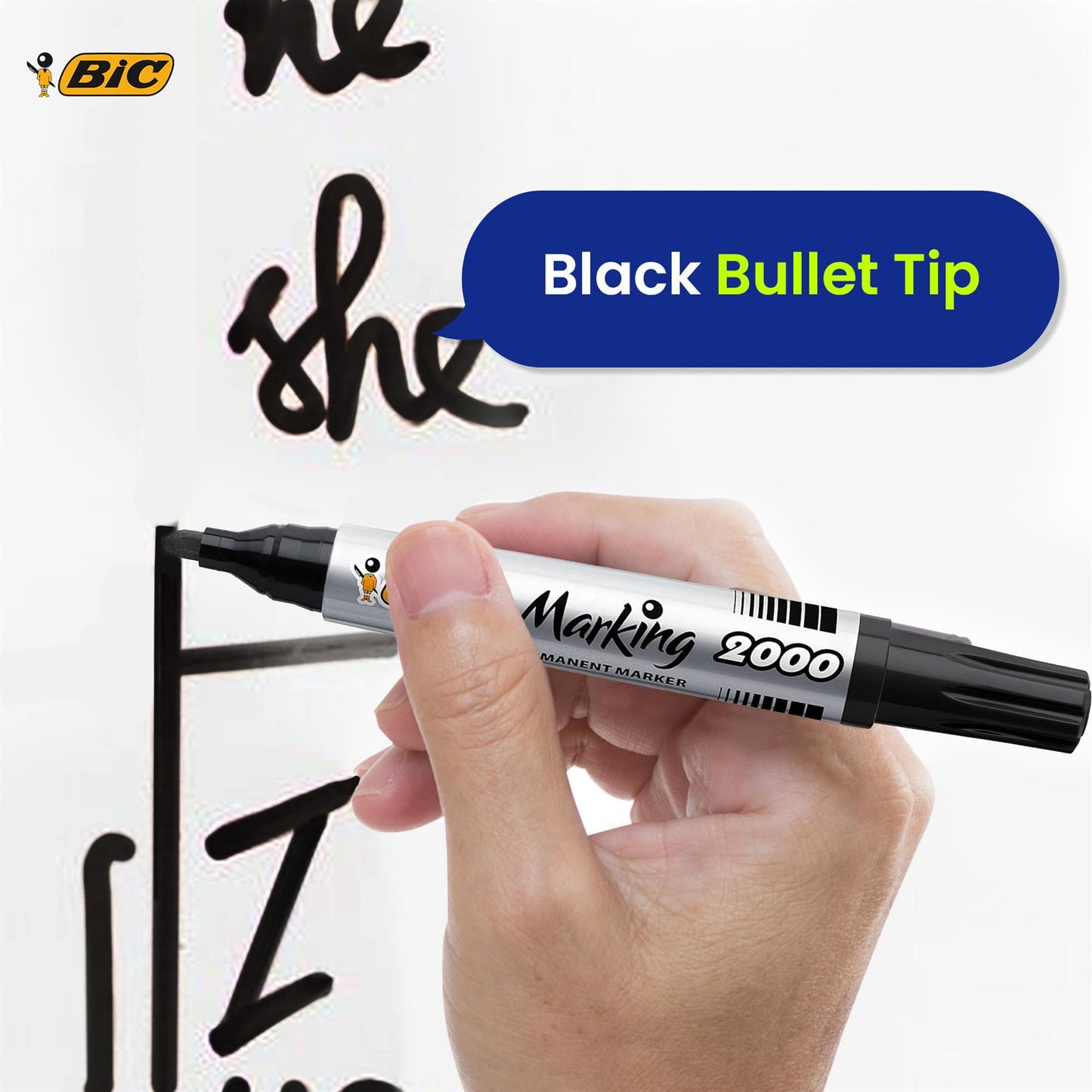 Pukka A4 Wirebound Notebooks with 200 Pages 3-Pack - BIC Marking 2000 Black Permanent Marker 3x