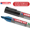 Edding 4-29-4 Pack of 4 Assorted Chisel Tip Markers - 1 to 36 Packs