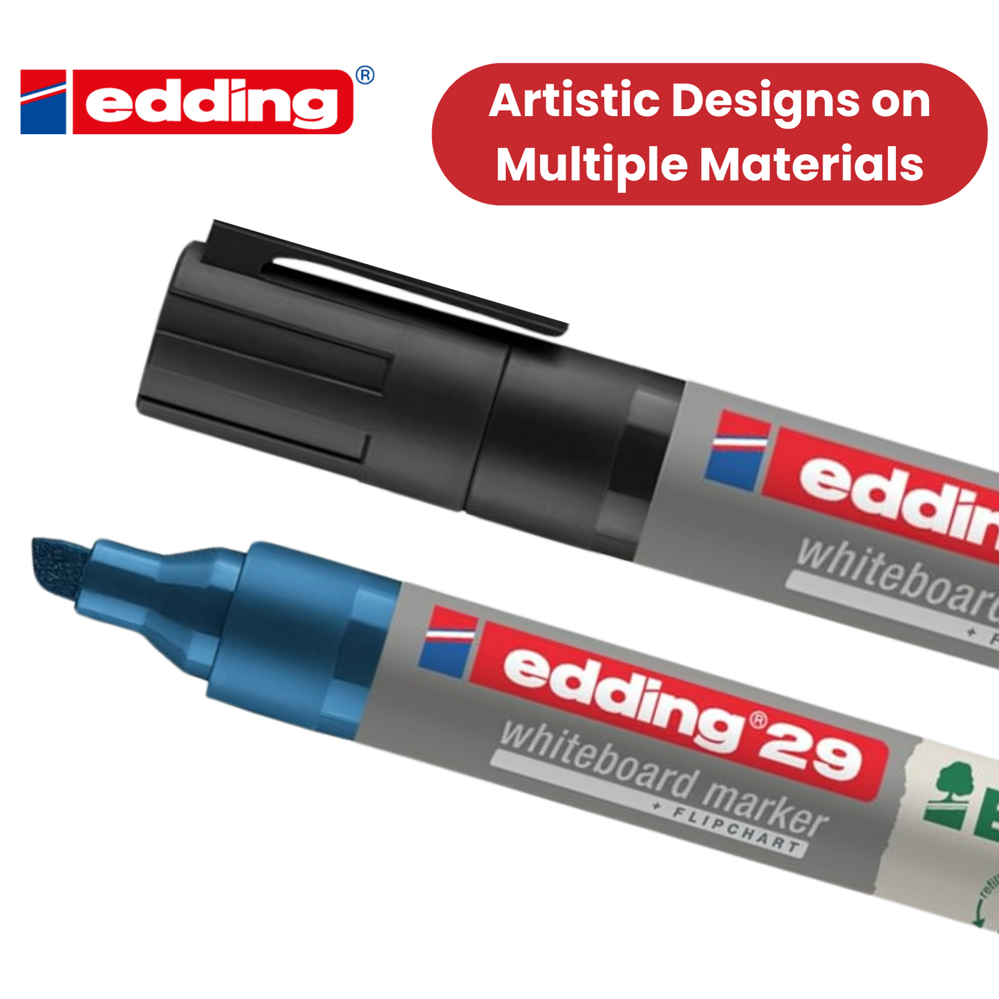 Edding 4-29-4 Pack of 4 Assorted Chisel Tip Markers - 1 to 36 Packs