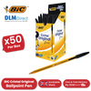 BIC CRISTAL FINE BALL POINT PEN BLACK - PACK OF 50 - 1 to 5 Packs