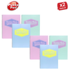 Pukka Pad Pastel Jotta Pad A4, Lined Notebook for School, Work & Notes Pack of 3