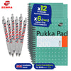 Pukka Pad A5 Squared Jotta Book, 200 Pages Wirebound Grid, Perforated