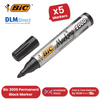 Bic 2000 Permanent Black Bullet Tip Marker 820915 - Single Pen Bic 2300 Permanent Black Bullet Tip Marker - 5 Single Pens