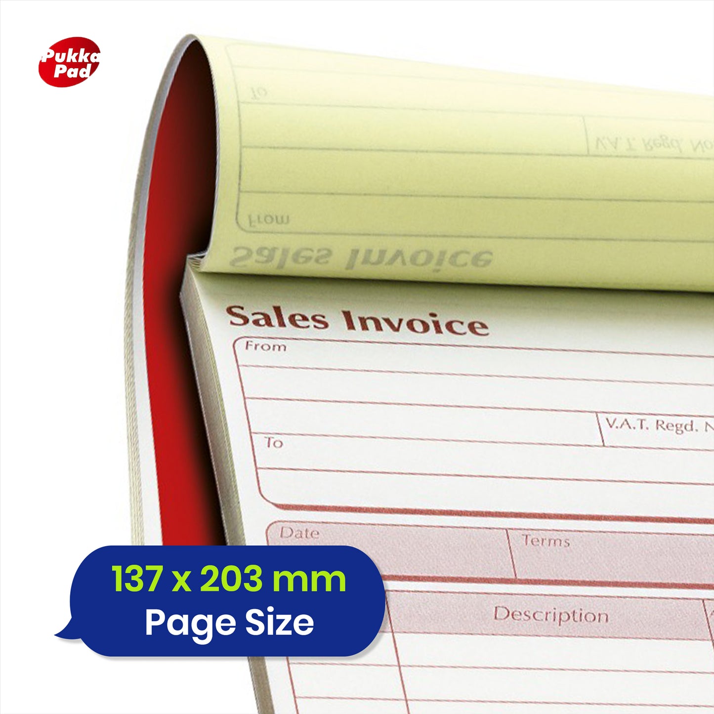 Invoice Book Carbonless NCR Duplicate Pad Sales Record Book for Office