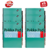 Pukka Pad White B5 Project Book 200 Pages Wirebound Project Book, Ruled/Margin