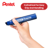 Pentel N50XL Permanent Marker Blue for Bold, Smudge-Proof Writing – Single Pen