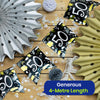 Happy 50th Birthday Black and White Bunting 4M Party Banner with 10 Flags Durable