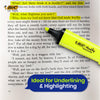 BIC 3x Marking Highlighter Flat Marker Neon Yellow Modular Tip for Precise Highlighting